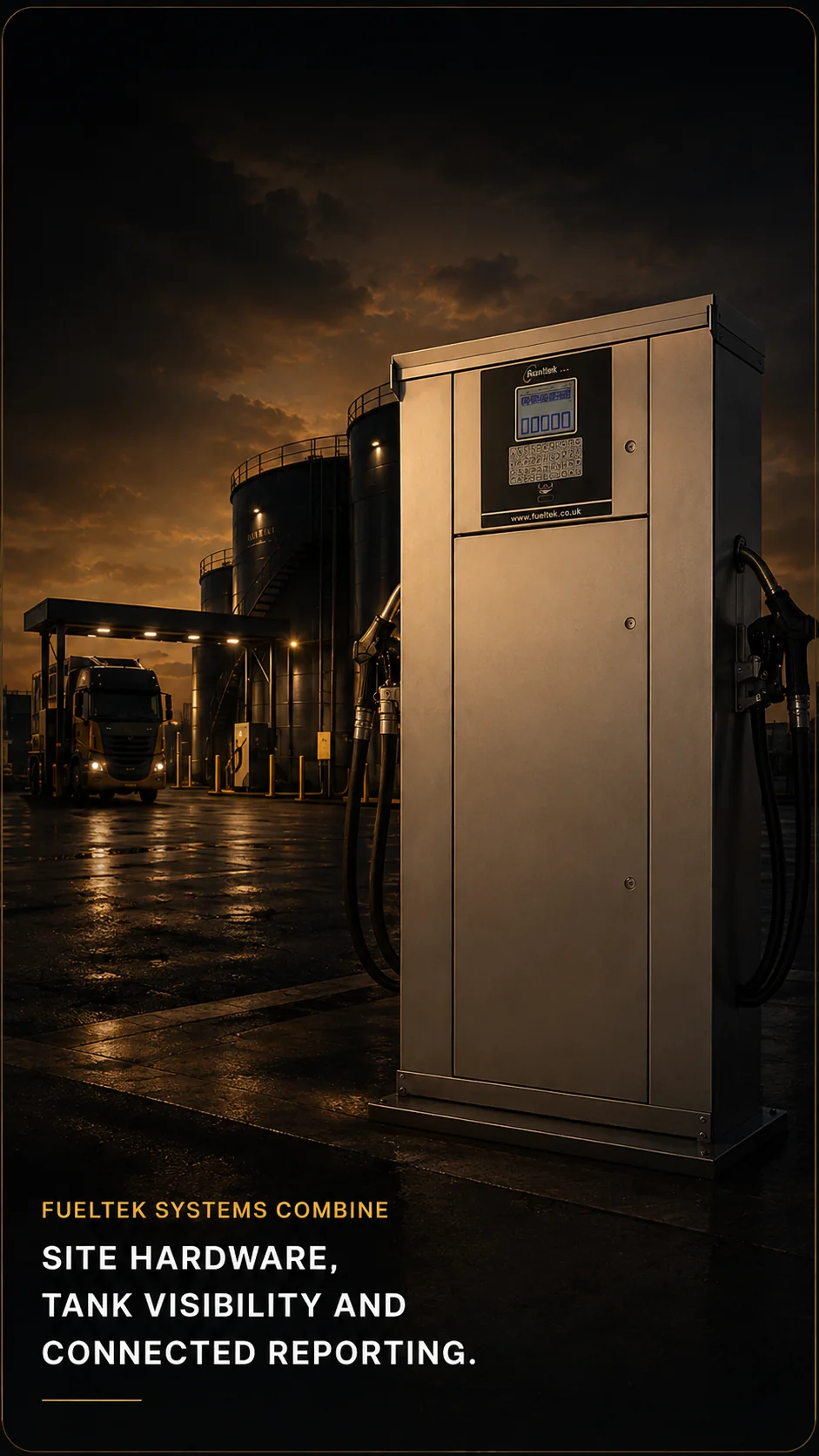 Fueltek fuel management equipment installed at a commercial fuel site