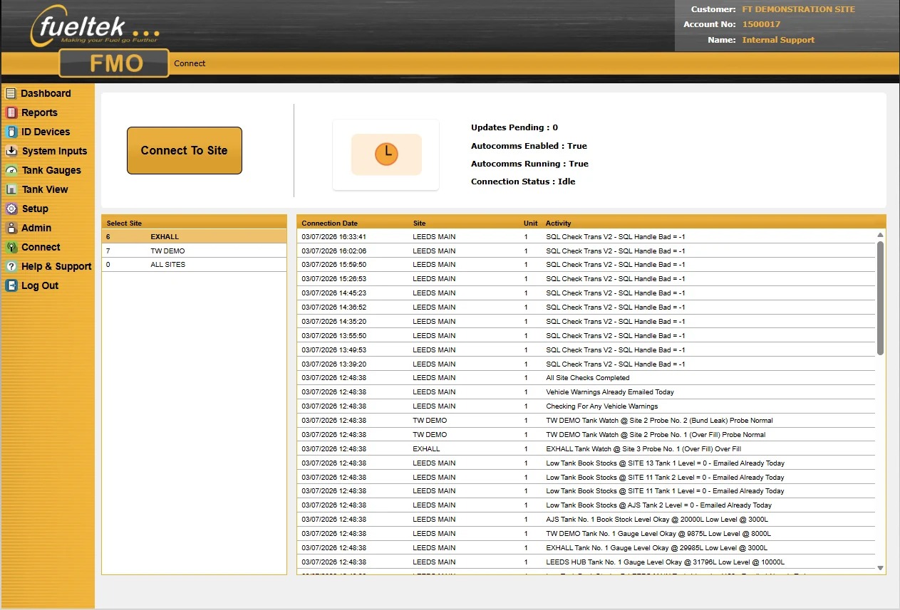 Fuel management application for Plymouth